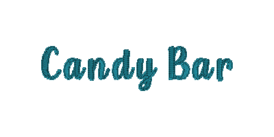 Candy Bar Embroidery Font