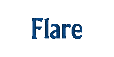 Flaire Embroidery Font