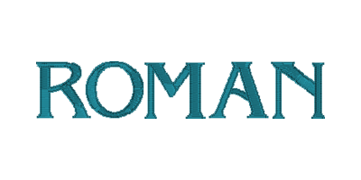 Roman Embroidery Font